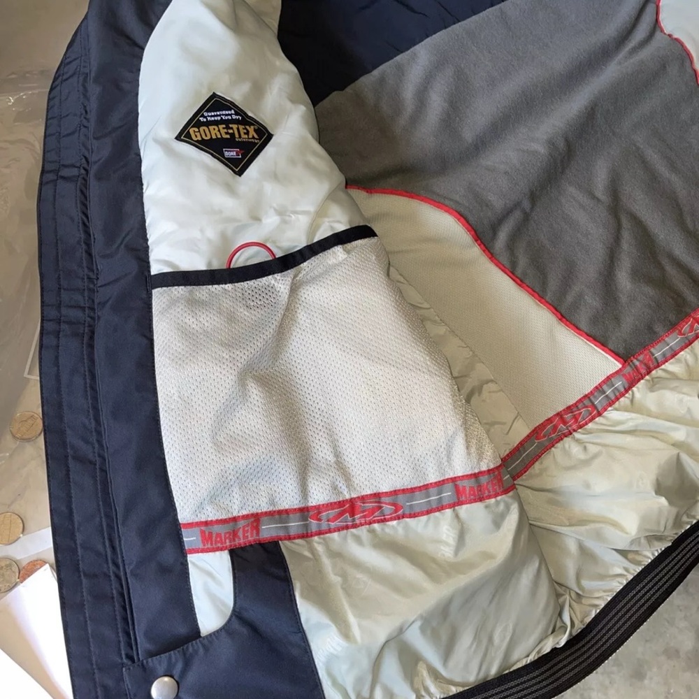 MARKER GORETEX PERFORMANCE JACKET INSULATED MENS XL PTP 27 hem 31 black ret $249 - Picture 16 of 16
